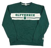 Zeleno-bílá mikina s erbem a nápisem - Harry Potter H&M