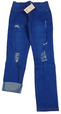 Modré skinny rifle s prošoupáním LIPSY LONDON