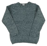 Tmavomodrý melírovaný svetr Primark