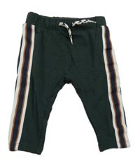 Tmavozelené tepláky s pruhy C&A