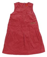 Malinové manšestrové šaty Esprit