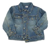 Modrá riflová bunda s kapsami M&S