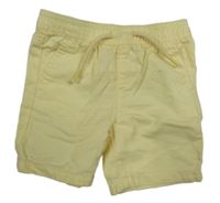 Žluté plátěné kraťasy Primark