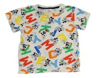 Bílo-barevné tričko s Mickeym zn. C&A
