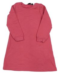 Růžové teplákové šaty Lupilu