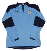 Světlemodro-tmavomodrá sportovní mikina - Manchester United - Puma