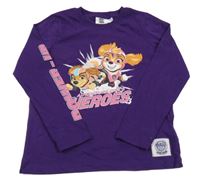Fialové triko - Tlapková Patrola Nickelodeon