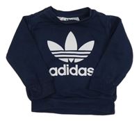 Tmavomodrá mikina s logem Adidas