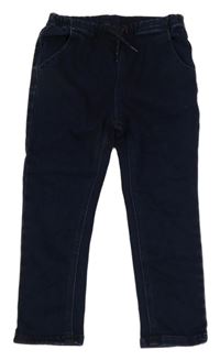 Tmavomodré teplákové rifle Next