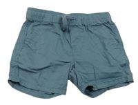 Šedomodré plátěné kraťasy Primark