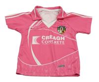 Růžovo-bílé sportovní polo tričko s nápisy O´neill