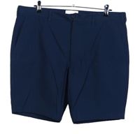 Pánské tmavomodré kostkované plátěné chino kraťasy M&S vel. 38