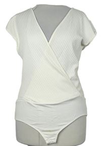 Dámské bílé žebrované body Zara 
