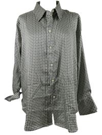 Dámská bílo-černá vzorovaná halenková tunika H&M