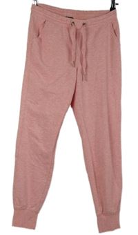 Dámské světlerůžové cuff tepláky Amisu 