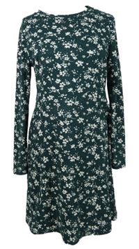 Dámské tmavozelené kytičkované šaty New Look 