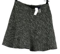 Nové - Dámská černo-smetanová melírovaná sukně Papaya 