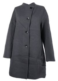 Dámský tmavošedý vlněný kabát Oska  