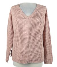 Dámský světlerůžový svetr Vero Moda 
