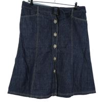 Dámská tmavomodrá riflová áčková sukně s páskem Papaya 