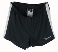 Dámské černo-bílé sportovní funkční kraťasy Nike 