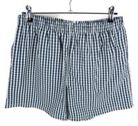 Pánské modro-bílé kostkované plážové kraťasy 