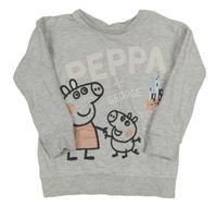Světlešedá mikina s Peppa pig 