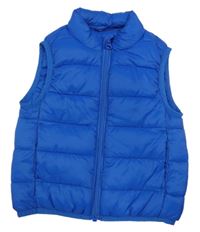 Modrá šusťáková zateplená vesta zn. Dunnes