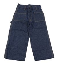 Tmavomodré melírované rifle 