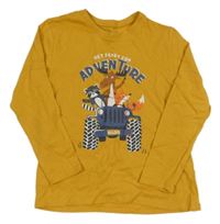 Hořčicové triko s obrázkem Primark