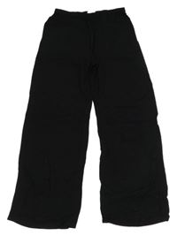 Černé lehké kalhoty H&M