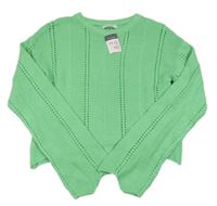 Nové - Zelený crop svetr Primark