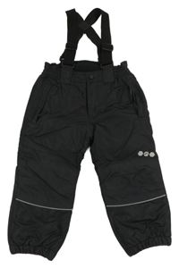 Černé šusťákové oteplovačky s kšandami C&A