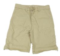 Béžové plátěné chino kraťasy Denim Co