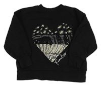 Černá oversize mikina s potiskem Matalan