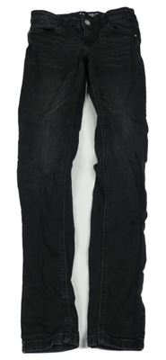 Černé elastické skinny rifle C&A