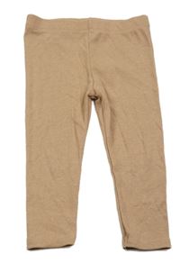 Hnědé žebrované tepláky Baby