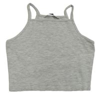 Šedá crop top George