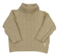 Béžový svetrový rolák s copánky River Island