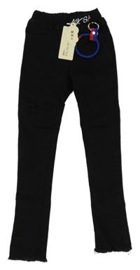 Nové - Černé džegíny s přívěskem