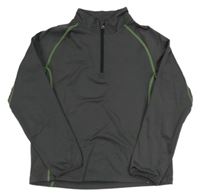 Šedá funkční sportovní mikina se stojáčkem Crane