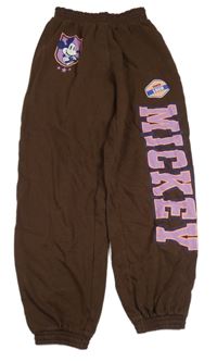 Hnědé tepláky s Mickeym H&M