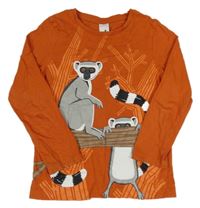 Oranžové triko s lemury C&A