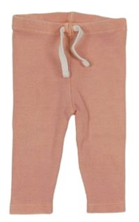 Světlerůžové žebrované legíny Primark