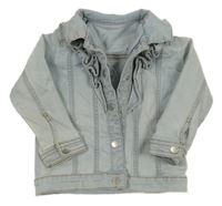 Světlemodrá riflová bunda s volánky Matalan