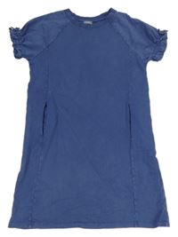 Tmavomodré teplákové šaty Next