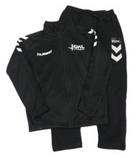 2set - Černá tepláková sopuprava s potiskem Hummel