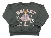 Tmavošedá mikina s baletkou Matalan