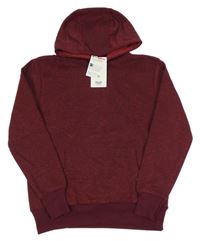 Nové - Rubínová žíhaná mikina s kapucí Yigga