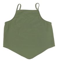 Khaki crop top H&M